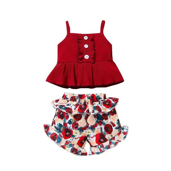 clothing sets toddler baby girls clothes ruffles solid suspender vest+floral print shorts outfits kids summer set vestidos de verano#30, White
clothing sets toddler baby girls clothes ruffles solid suspender vest+floral print shorts outfits kids summer set vestidos de verano#30, White