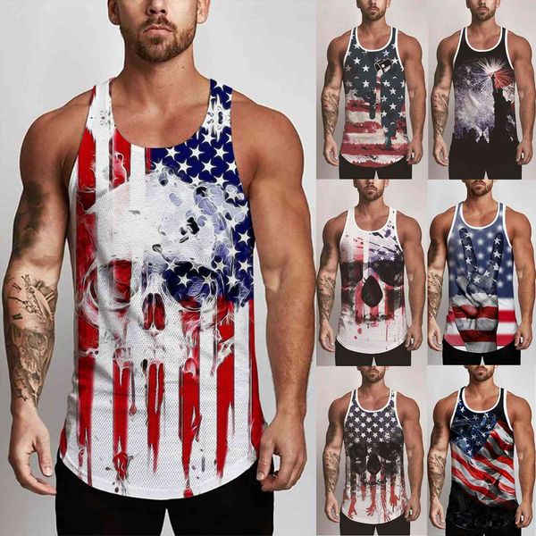 style vest couples independerce day print o neck sleeveless mens outdoor quick dry short camisetas, White;black
style vest couples independerce day print o neck sleeveless mens outdoor quick dry short camisetas, White;black