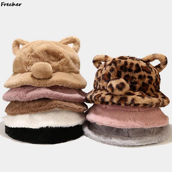 wide brim hats fashion autumn winter artificial fur bucket hat horns plush fisherman soft warm thick basin protection, Blue;gray
wide brim hats fashion autumn winter artificial fur bucket hat horns plush fisherman soft warm thick basin protection, Blue;gray