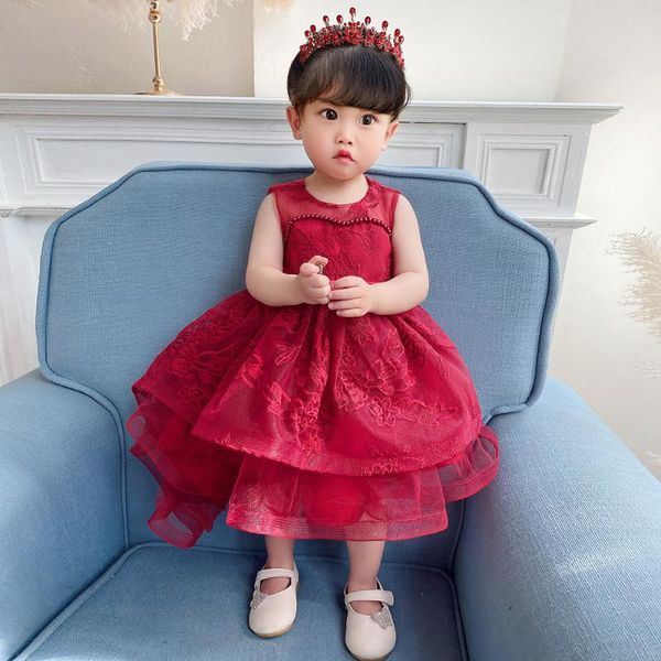 girl's dresses trailing beading christening princess toddler birthday party baby girl summer ball gown dress born children baptism 1 ye, Red;yellow
girl's dresses trailing beading christening princess toddler birthday party baby girl summer ball gown dress born children baptism 1 ye, Red;yellow
