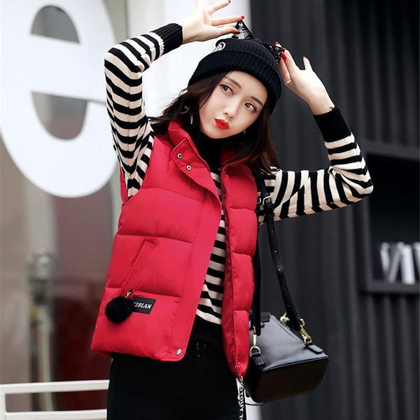 women's vests casual autumn winter vest fashion turn down collar cotton waistcoat sleevelesss jacket loose windproof warm, Black;white
women's vests casual autumn winter vest fashion turn down collar cotton waistcoat sleevelesss jacket loose windproof warm, Black;white