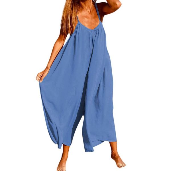 women's jumpsuits & rompers chamsgend women casual v-neckline solid romper sleeveless sling loose womens jumpsuit overalls c3052, Black;white
women's jumpsuits & rompers chamsgend women casual v-neckline solid romper sleeveless sling loose womens jumpsuit overalls c3052, Black;white