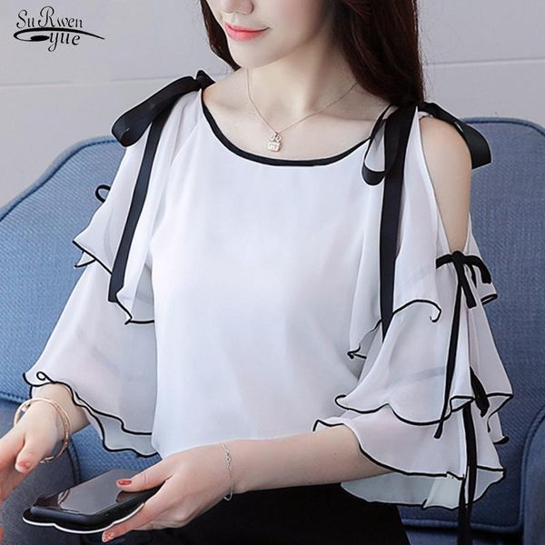women's blouses & shirts white women summer and butterfly sleeve chiffon blouse shirt off shoulder 3096 50
women's blouses & shirts white women summer and butterfly sleeve chiffon blouse shirt off shoulder 3096 50
