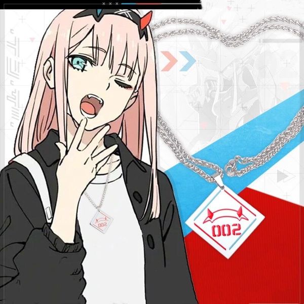 chains anime darling in the franxx two 02 cosplay necklace men women pendant titanium steel take po props birthday gifts, Silver
chains anime darling in the franxx two 02 cosplay necklace men women pendant titanium steel take po props birthday gifts, Silver