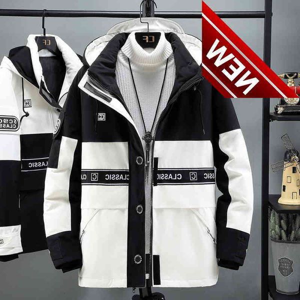 men parkas winter thicken hooded warm loose waterproof thermal mens puffer jacket outwear all-match korean fashion trendy, Black
men parkas winter thicken hooded warm loose waterproof thermal mens puffer jacket outwear all-match korean fashion trendy, Black