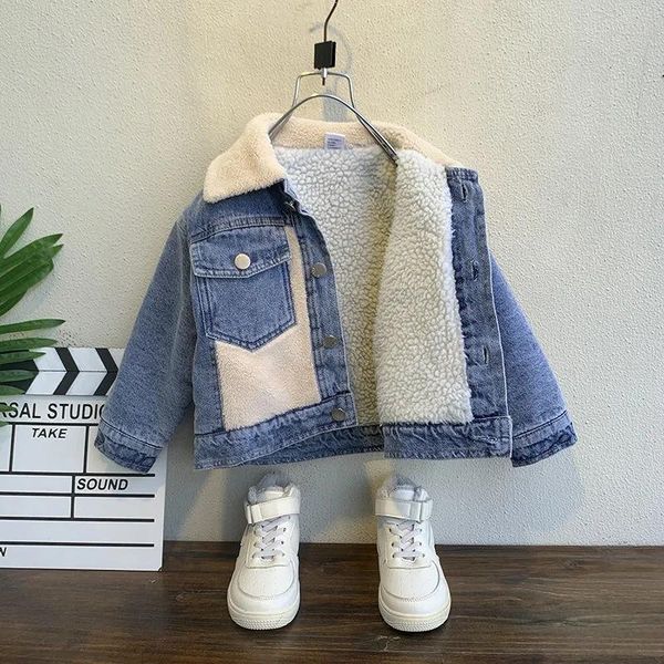 jackets boys plus velvet thick denim jacket autumn baby winter clothes children's warm boy jeans coat, Blue;gray
jackets boys plus velvet thick denim jacket autumn baby winter clothes children's warm boy jeans coat, Blue;gray
