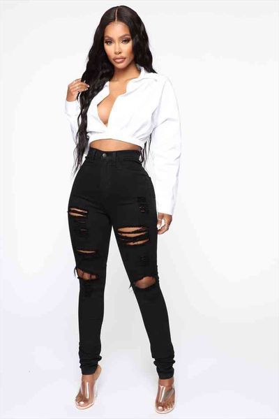 black ripped fashion skinny stretch womens jean denim pencil pants street casual trousers xs xl quality, Blue
black ripped fashion skinny stretch womens jean denim pencil pants street casual trousers xs xl quality, Blue