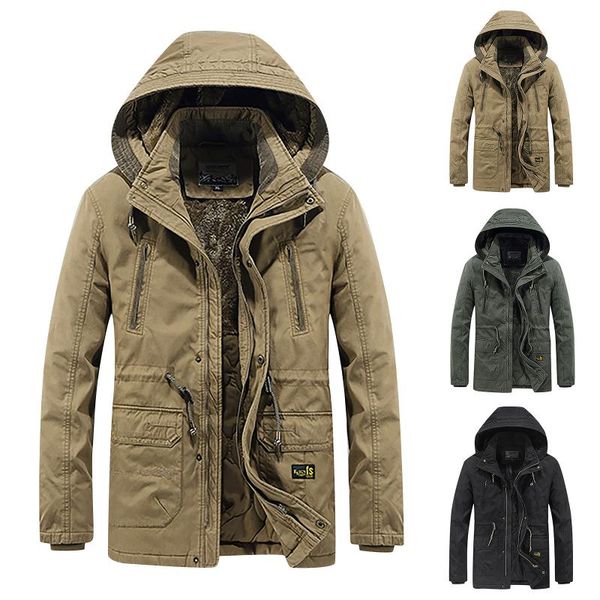 men's jackets men 2021 winter jacket hooded windproof solid long sleeve parkas coats casual windbreaker multi-pocket shell #4, Black;brown
men's jackets men 2021 winter jacket hooded windproof solid long sleeve parkas coats casual windbreaker multi-pocket shell #4, Black;brown