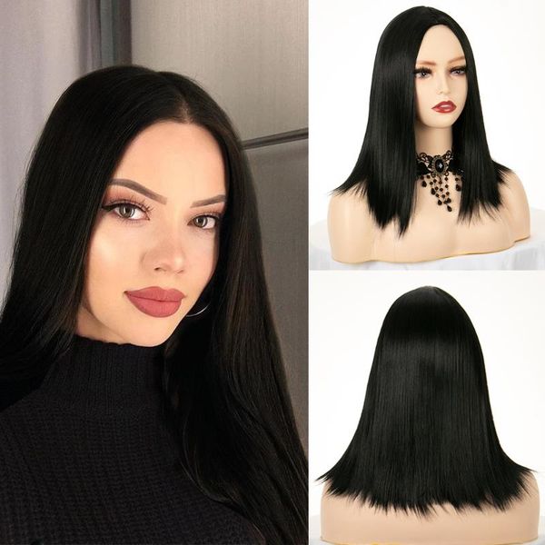 synthetic wigs short straight natural black wig shoulder length middle part heat resistant fiber for daily wear cosplay
synthetic wigs short straight natural black wig shoulder length middle part heat resistant fiber for daily wear cosplay