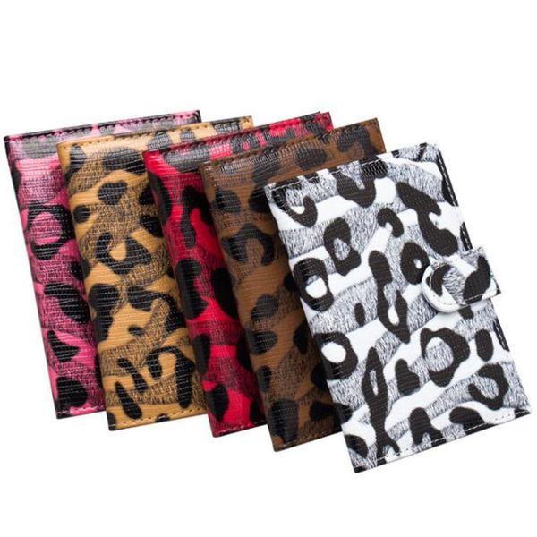 card holders 1pc 2021 women passport cover leopard pu leather holder waterproof the of 5 colors, Brown;gray 
card holders 1pc 2021 women passport cover leopard pu leather holder waterproof the of 5 colors, Brown;gray