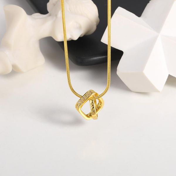 pendant necklaces 2021 design gold square cutout necklace stainless steel zircon creative simple birthday party jewelry gifts, Silver
pendant necklaces 2021 design gold square cutout necklace stainless steel zircon creative simple birthday party jewelry gifts, Silver