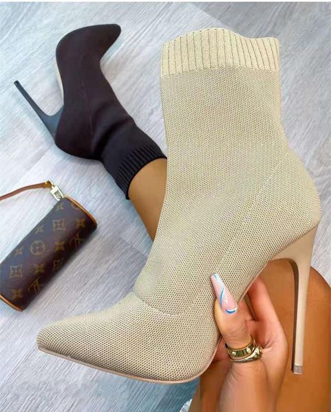 boots 2021 autumn winter high heel socks women slim large size knitted short party, Black
boots 2021 autumn winter high heel socks women slim large size knitted short party, Black