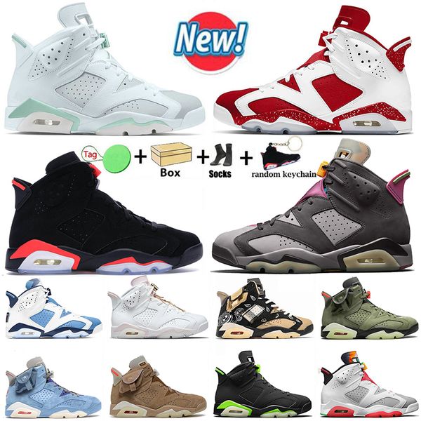 with box black infrared mens women basketball shoes jumpman 6 6s unc electric green gold hoops carmine red oreo bordeaux tech chrome hare sp, White;red
with box black infrared mens women basketball shoes jumpman 6 6s unc electric green gold hoops carmine red oreo bordeaux tech chrome hare sp, White;red