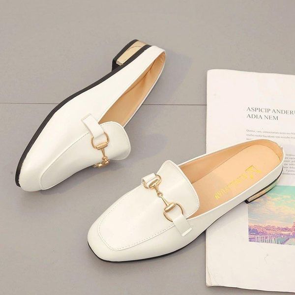 baotou half slippers women wear fashionable versatile in summer 2021, Black 
baotou half slippers women wear fashionable versatile in summer 2021, Black
