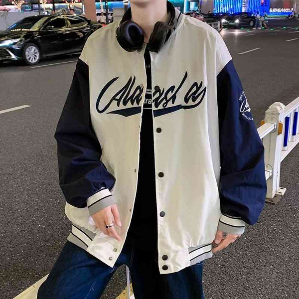2021 spring and autumn baseball suit men's high street fashion brand ins hip hop versatile trend loose coat, Black
2021 spring and autumn baseball suit men's high street fashion brand ins hip hop versatile trend loose coat, Black