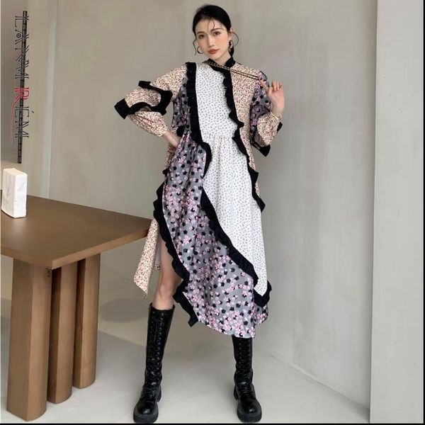 women dresses spring autumn dress long sleeve plus size patchwork printed flower ladies party clothes 2a3301, Black;gray
women dresses spring autumn dress long sleeve plus size patchwork printed flower ladies party clothes 2a3301, Black;gray