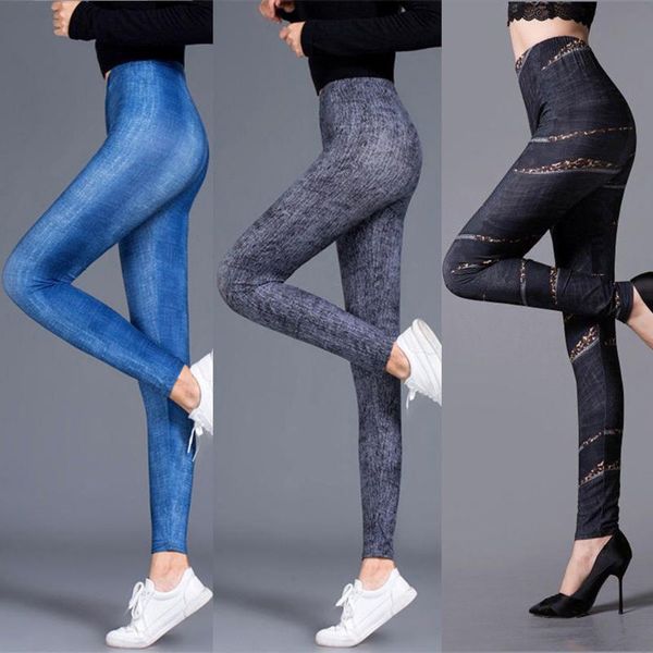 women's pants & capris women imitation distressed denim jeans leggings casual high waist slim elastic pencil fashion trousers#g30, Black;white
women's pants & capris women imitation distressed denim jeans leggings casual high waist slim elastic pencil fashion trousers#g30, Black;white