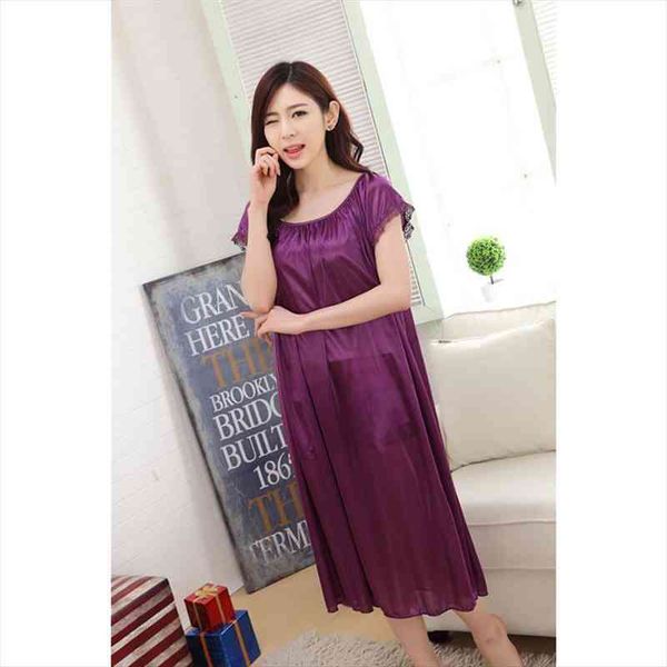 summer sleep clothing plus size nighties lingerie homewear women nightgown silk sleepshirts short-sleeve sleepwear, Black;red
summer sleep clothing plus size nighties lingerie homewear women nightgown silk sleepshirts short-sleeve sleepwear, Black;red
