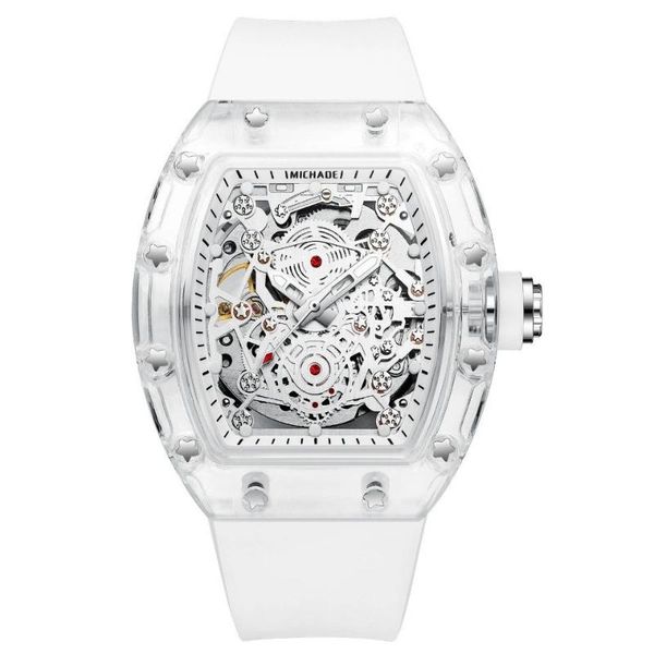 wristwatches ins brand super automatic mechanical men's watch luminous full hollow wine barrel wirst transparent sports, Slivery;brown
wristwatches ins brand super automatic mechanical men's watch luminous full hollow wine barrel wirst transparent sports, Slivery;brown