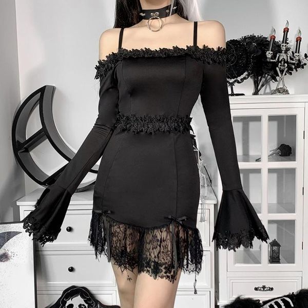 casual dresses dress autumn bodycon elegant fairy mini women goth punk kawaii y2k party midi korean evening ladies 2021 vestidos, Black;gray
casual dresses dress autumn bodycon elegant fairy mini women goth punk kawaii y2k party midi korean evening ladies 2021 vestidos, Black;gray