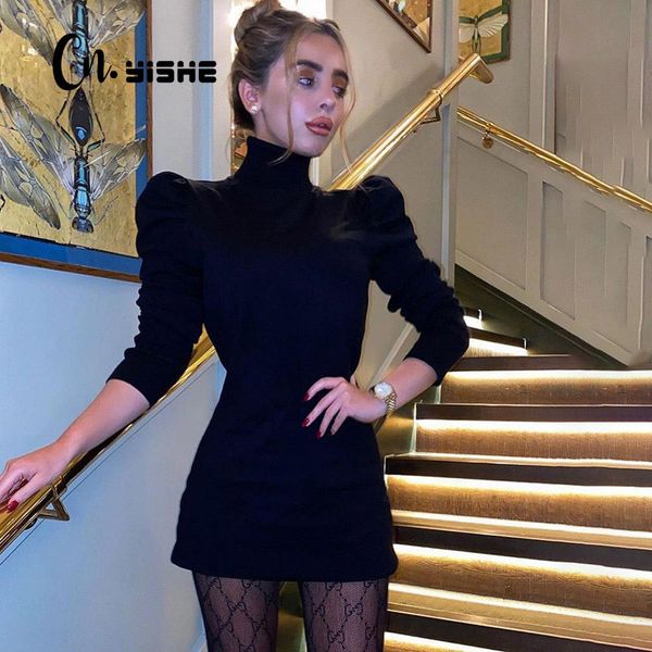 cnyishe turtleneck women's dress spring slim bodycon wrap hip dresses casual puff sleeve elegant party dress women vestidos 210419, Black;gray
cnyishe turtleneck women's dress spring slim bodycon wrap hip dresses casual puff sleeve elegant party dress women vestidos 210419, Black;gray