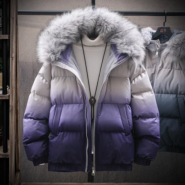 men's down & parkas winter jacket trendy casual loose patchwork cotton thicken warm hooded outdoor outwear r6lj, Black
men's down & parkas winter jacket trendy casual loose patchwork cotton thicken warm hooded outdoor outwear r6lj, Black