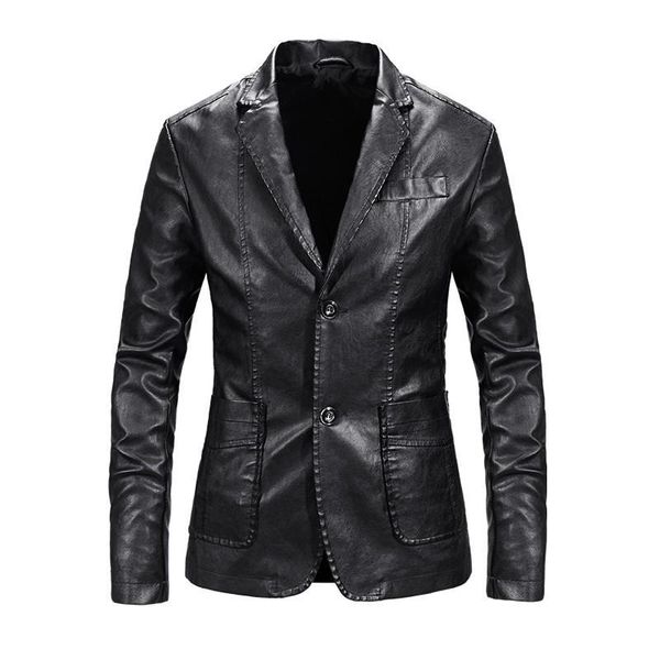men's fur & faux 2021 motorcycle jacket leather men leisure suits business solid punk style, Black
men's fur & faux 2021 motorcycle jacket leather men leisure suits business solid punk style, Black
