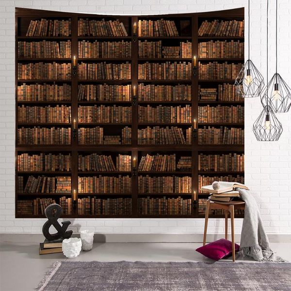 tapestries sepyue vintage bookshelf printed tapestry wall art hanging blankets for room decoration
tapestries sepyue vintage bookshelf printed tapestry wall art hanging blankets for room decoration