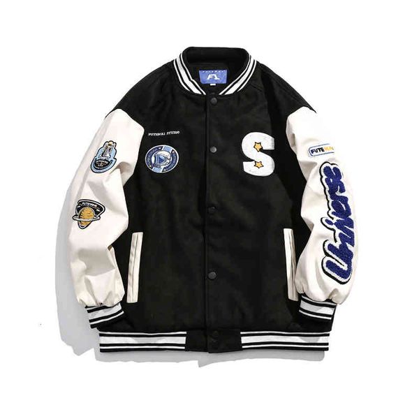 men coat men's jackets atn menswear | 2021 winter jacket cotton baseball suit tide brand letter embroidery pu leather spell sleeve coup, Black;brown
men coat men's jackets atn menswear | 2021 winter jacket cotton baseball suit tide brand letter embroidery pu leather spell sleeve coup, Black;brown