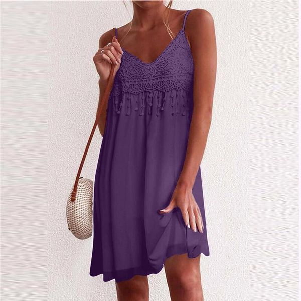 casual dresses summer dress women v-neck strap open back lace sleeveless shift above knee slip for 2021 vestidos, Black;gray
casual dresses summer dress women v-neck strap open back lace sleeveless shift above knee slip for 2021 vestidos, Black;gray