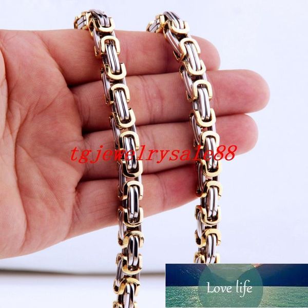4/5/8mm wide silver color gold stainless steel byzantine box link chain mens boys necklace or bracelet jewelry 7-40" chains factory pri
4/5/8mm wide silver color gold stainless steel byzantine box link chain mens boys necklace or bracelet jewelry 7-40" chains factory pri