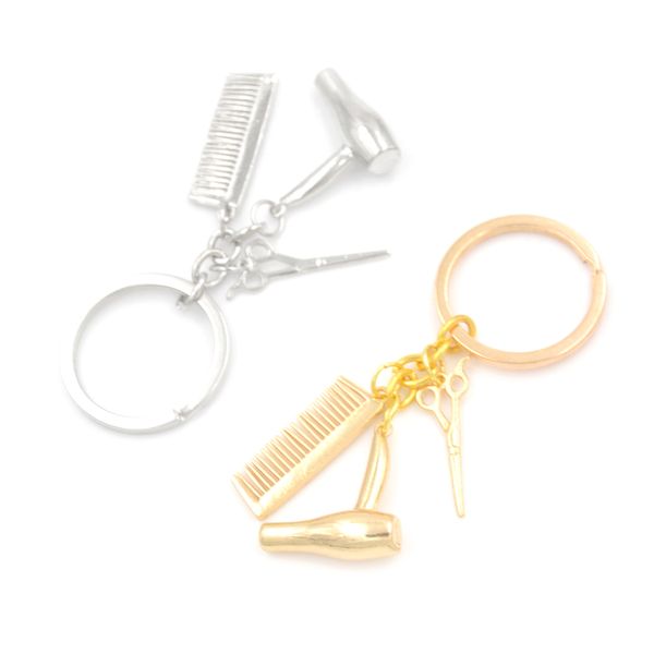 s hair dryer/scissor/comb pendants keychain barber shop hair dresser present key chain ornaments creative jewelry tools, Silver
s hair dryer/scissor/comb pendants keychain barber shop hair dresser present key chain ornaments creative jewelry tools, Silver