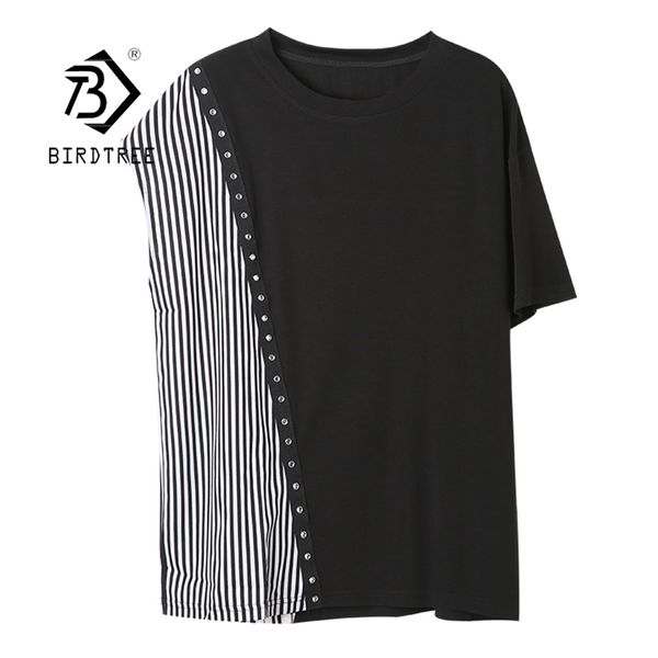 casual women rivet chiffon t-shirt plus size short sleeve iregular striped tshirt womens clothing summer tee t12801x 210419, White
casual women rivet chiffon t-shirt plus size short sleeve iregular striped tshirt womens clothing summer tee t12801x 210419, White