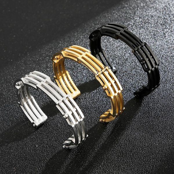 bangle gold black silver color classic 12mm wide bracelet industrial style mature men's jewelry gift
bangle gold black silver color classic 12mm wide bracelet industrial style mature men's jewelry gift