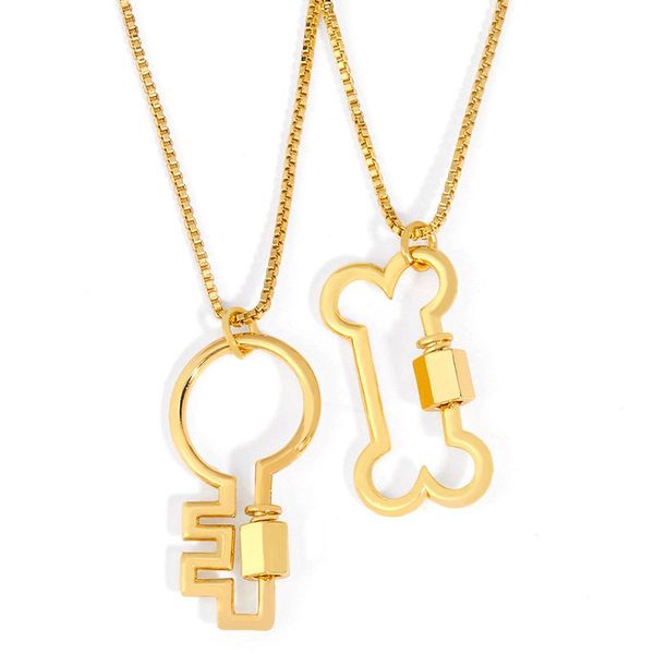 pendant necklaces gold filled copper screw clasp carabiner lock for women bone key necklace wholesale diy jewelry making nkeq98, Silver
pendant necklaces gold filled copper screw clasp carabiner lock for women bone key necklace wholesale diy jewelry making nkeq98, Silver