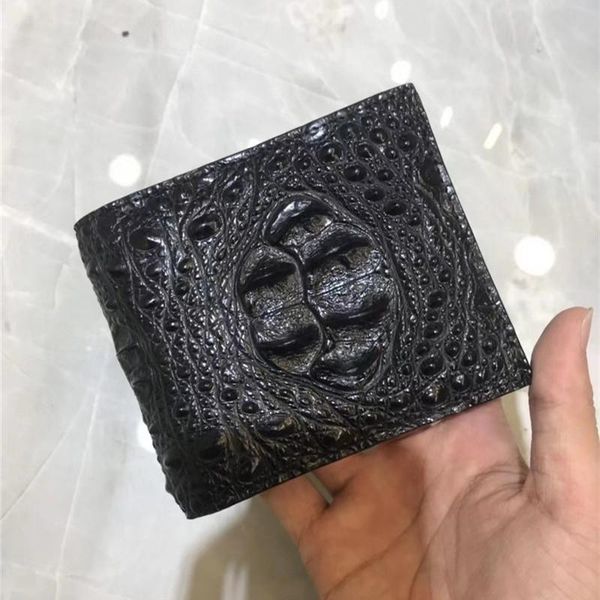authentic exotic crocodile skin men's short card holders small clutch purse genuine real alligator leather male bifold wallet wallets, Red;black
authentic exotic crocodile skin men's short card holders small clutch purse genuine real alligator leather male bifold wallet wallets, Red;black