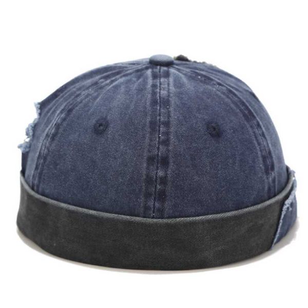 wide brim hats ripped denim beanie hat men's fall and winter warmth adjustable hip-hop cap, Blue;gray
wide brim hats ripped denim beanie hat men's fall and winter warmth adjustable hip-hop cap, Blue;gray
