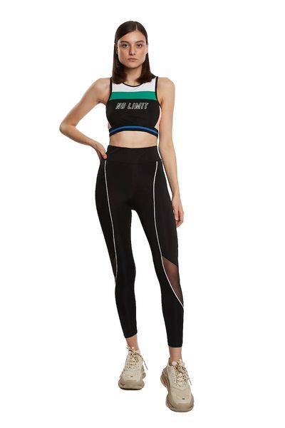 women's leggings modabana black transparent tights high waist tulle detailed gymnastics
women's leggings modabana black transparent tights high waist tulle detailed gymnastics