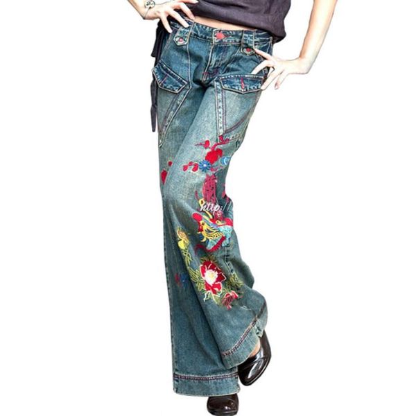 plus size 26-322021 spring autumn women loose jeans high waist embroidered wide leg women's, Blue
plus size 26-322021 spring autumn women loose jeans high waist embroidered wide leg women's, Blue