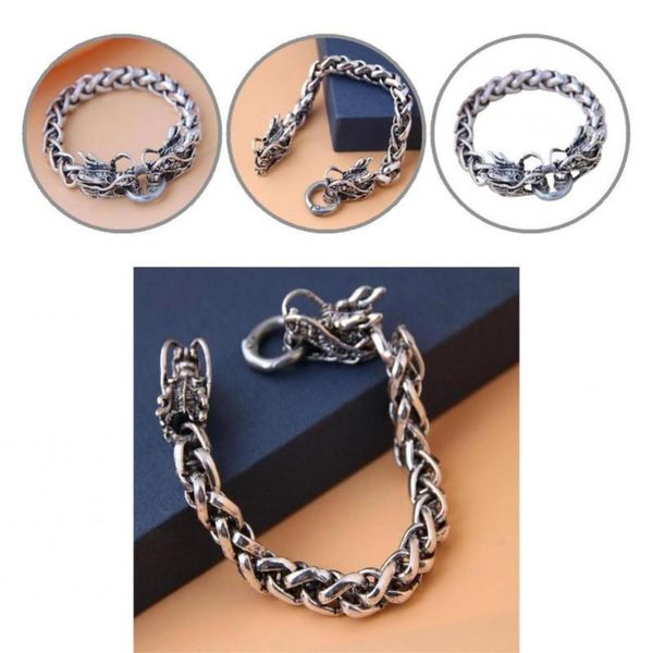 bangle alloy fashion auspicious dragon simple chain lightweight bracelet statement jewelry 2022f, Black
bangle alloy fashion auspicious dragon simple chain lightweight bracelet statement jewelry 2022f, Black
