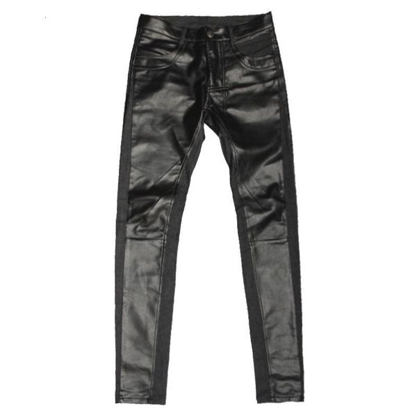 men's pants winter men slim pu leather pencil thick warm black patchwork faux trousers brand zipper punk biker 29-33 21gm
men's pants winter men slim pu leather pencil thick warm black patchwork faux trousers brand zipper punk biker 29-33 21gm