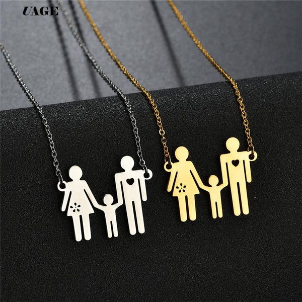 pendant necklaces uage women cute heart mom dad boy girl family necklace stainless steel gold color figure parents kids chain, Silver
pendant necklaces uage women cute heart mom dad boy girl family necklace stainless steel gold color figure parents kids chain, Silver