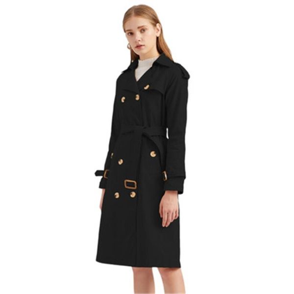 women's trench coats female long windbreaker accept waist cotton fashion classic black sleeve women dress coat lapels, Tan;black
women's trench coats female long windbreaker accept waist cotton fashion classic black sleeve women dress coat lapels, Tan;black