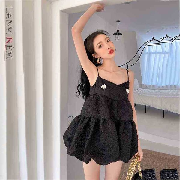 women's black pleated mini sling pearl puffy dress square collar sleeveless loose fashion trendy summer 2e1330 210526, Black;gray
women's black pleated mini sling pearl puffy dress square collar sleeveless loose fashion trendy summer 2e1330 210526, Black;gray