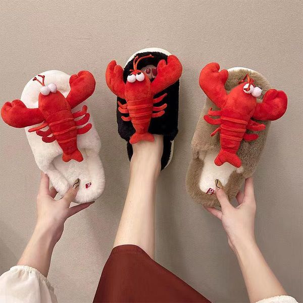 slippers autumn and winter fashion cute plush women's funny lobster shoes 2021 doll outer wear thick bottom, Black
slippers autumn and winter fashion cute plush women's funny lobster shoes 2021 doll outer wear thick bottom, Black