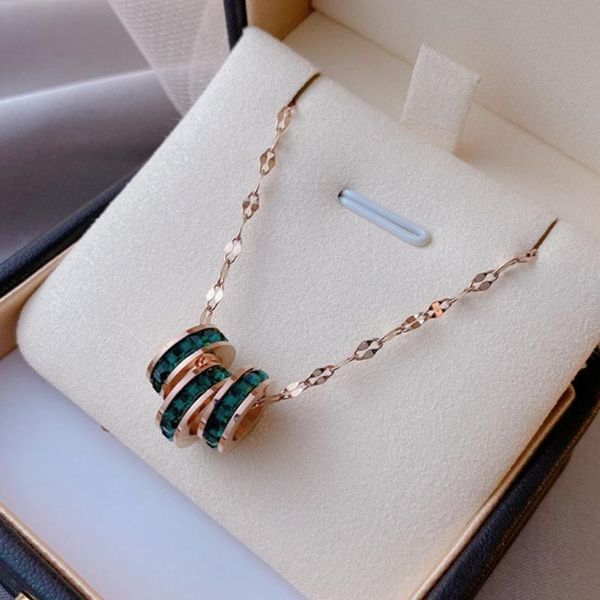 pendant necklaces classic green cubic zirconia stainless steel necklace for girl women vintage bridal wedding jewelry anniversary gift, Silver
pendant necklaces classic green cubic zirconia stainless steel necklace for girl women vintage bridal wedding jewelry anniversary gift, Silver