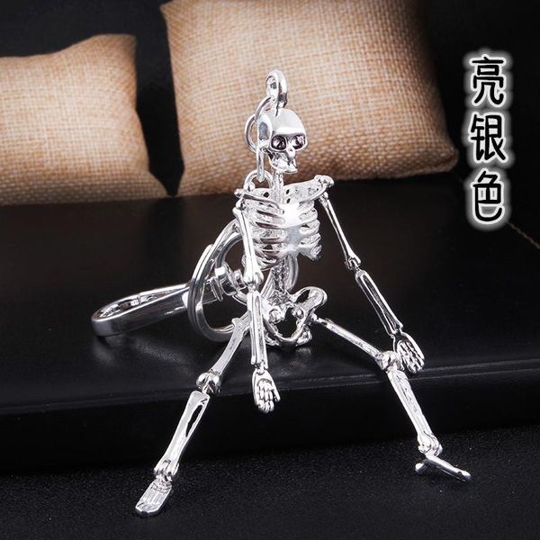 keychains halloween easter gifts handmade articulated movable skull rack key chain backpacks bone pendant, Silver
keychains halloween easter gifts handmade articulated movable skull rack key chain backpacks bone pendant, Silver
