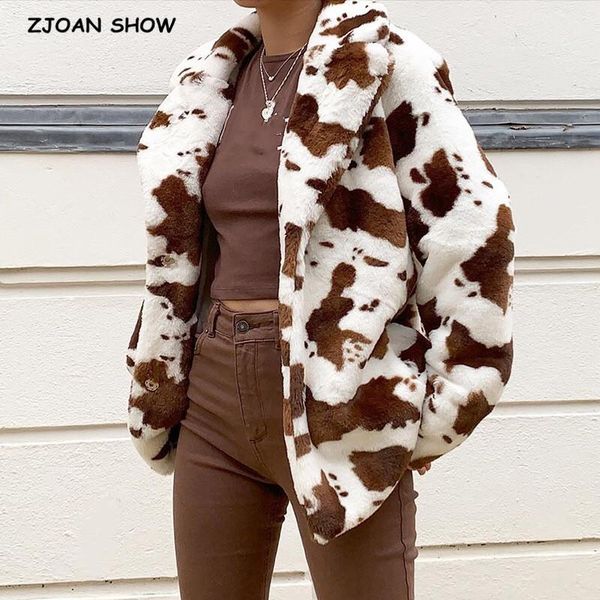 women's fur & faux autumn winter notched collar hairy shaggy tuscan cow leopard jacket coat long sleeve furry women blazer short outerw, Black
women's fur & faux autumn winter notched collar hairy shaggy tuscan cow leopard jacket coat long sleeve furry women blazer short outerw, Black