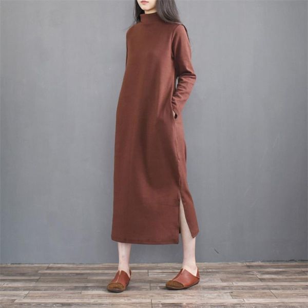 casual dresses womens winter cotton thicken warm dress fashion turtleneck long vestidos female solid split plus size -7xl 8xl, Black;gray
casual dresses womens winter cotton thicken warm dress fashion turtleneck long vestidos female solid split plus size -7xl 8xl, Black;gray