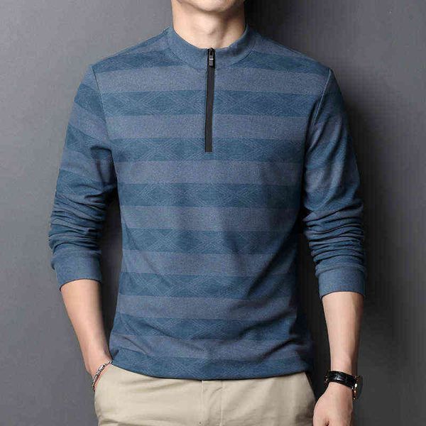 autumn winter long sleeve double-sided cashmere t-shirt fashion wide stripe jacquard middle-aged young men's stand collar, White;black
autumn winter long sleeve double-sided cashmere t-shirt fashion wide stripe jacquard middle-aged young men's stand collar, White;black